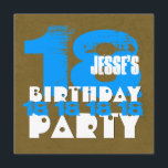 18:e Födelsedagsfesten 18 ÅRS Grunge Z18A Inbjudningar<br><div class="desc">18:e Födelsedagsfesten 18 ÅRS Grunge Z18A. Inbjudan med sitt stora och feta nummer och sin roligt gör en roligt inbjuden till en arts födelsedagsfest. Du kan ändra färg för ett annat utseende. Anpassa med ditt barns namn och dina uppgifter om party! Text är anpassade, så lämpligt för varje år 10:e...</div>