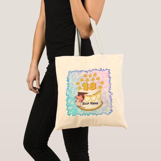 18:e Födelsedagsfesten tote bags Tygkasse (Framsida (produkt))