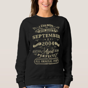 18:e födelsedagsljud född i september 2004 18 år Y T Shirt