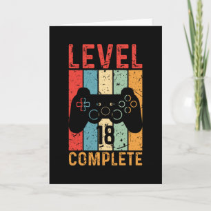 18:e födelsedagstidningen Gift Boys Manar nivå 18. Kort