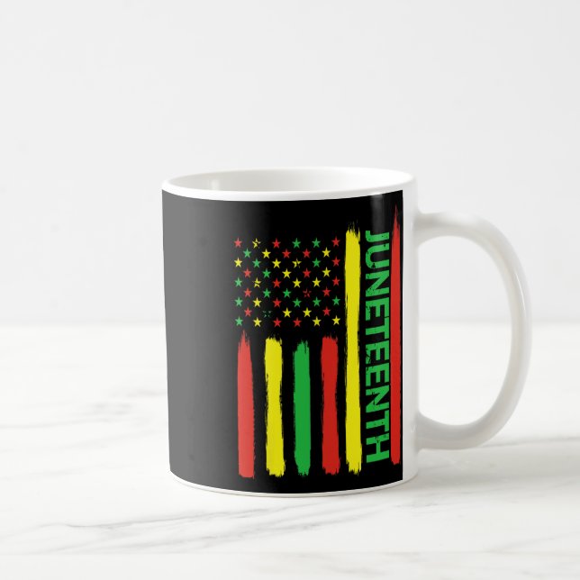 18:e i Flagga för svart historiedag Kaffemugg (Höger)