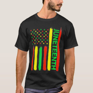 18:e i Flagga för svart historiedag T Shirt