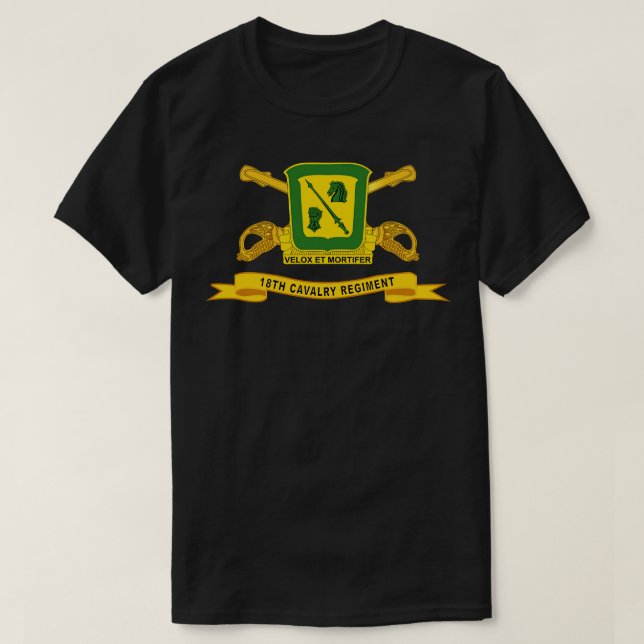18:e kavalleriregementet med BR-band T Shirt (Design framsida)
