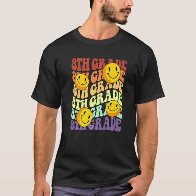 18:e klass-läraren Back to school Retro T Shirt (Framsida)