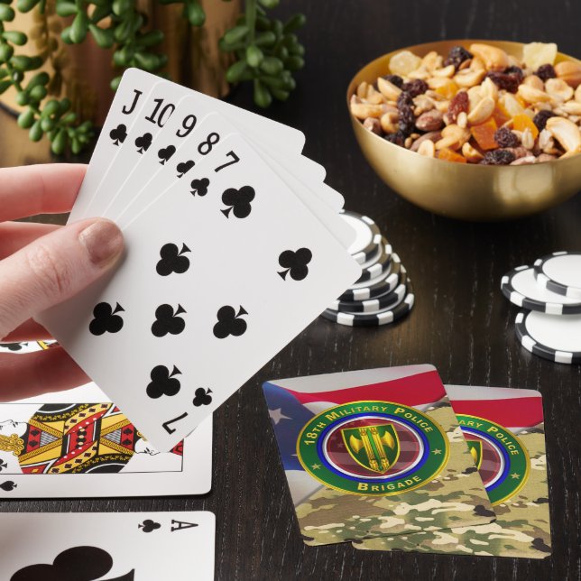 18:e militärpolisbataljonsbrigaden  casinokort (På plats)