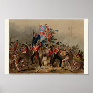 18:e Royal Irish Regiment i Amoy Kina Poster