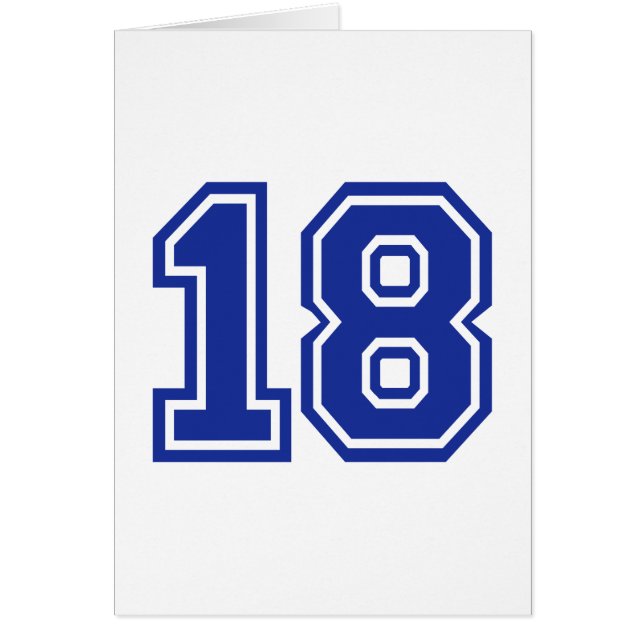 18 - En arton Hälsningskort (Framsidan)