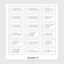 18 Enskilda Namn Adress Sans Serif Company Logotyp Klistermärken