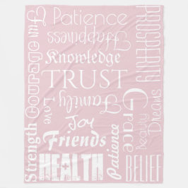 18 Extraordinärt Life Önskemål Blanket, ull Fleecefilt