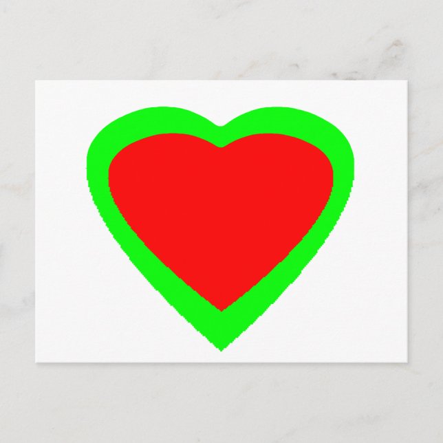 18 Färgade Hjärtan Du Väljer U Design Vykort (Framsida)