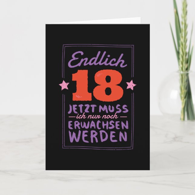 18 Födelsedag Kort (Framsida)