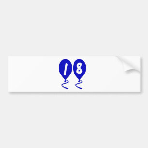 18 Födelsedagsballonger Bildekal