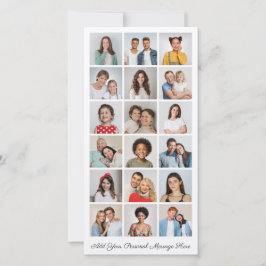 18 Fotokollage lägg till din egen Hälsning Kort
