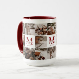 18 Fotokollage Modern Familjemaron Personlig Mugg