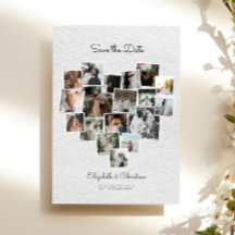 18 foton Samla ihop hjärtformen Spara datumet