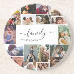 18 Fotos Collage Söt Familj Kärlek Minne Underlägg