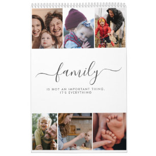 18 Fotos Kollage Söt Familj Kärlek Minne Kalender