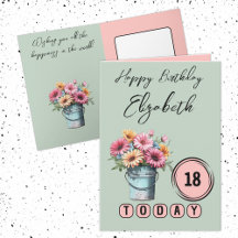 18 gröntar för blomsterfödelsedag i dag