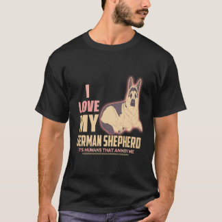 18 Jag älskar min tyska herde Det är människor som T Shirt