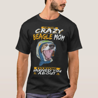 18 Jag är den galna Beagle-Mamman Beagle T Shirt