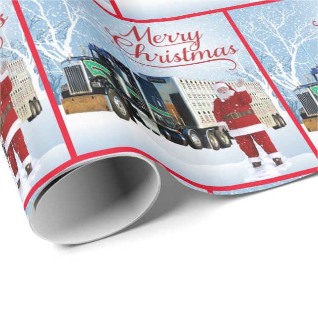 18 Jul om Hjul och Lastbil och slaktkyckling Presentpapper (Rullad Hörn)