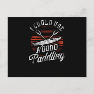 18.Kayaking I can Använda a Bra Paddling Retro Vin Inbjudan Vykort
