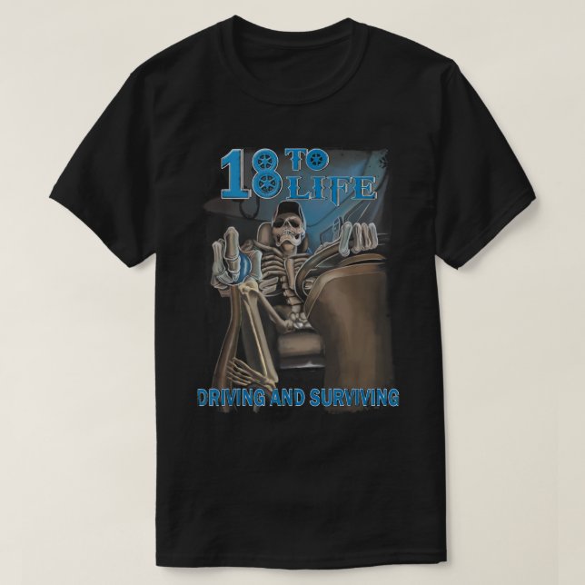18 Körförmåga och Överlevande av förarbevis T Shirt (Design framsida)