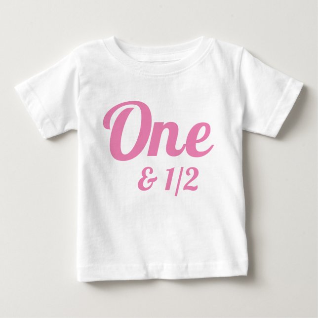 18 månader En och en halv födelsedag Baby T-Shirt (Framsida)
