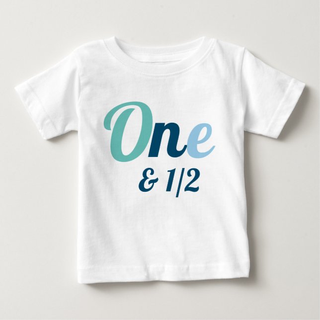 18 månader En och en halv födelsedag T Shirt (Framsida)