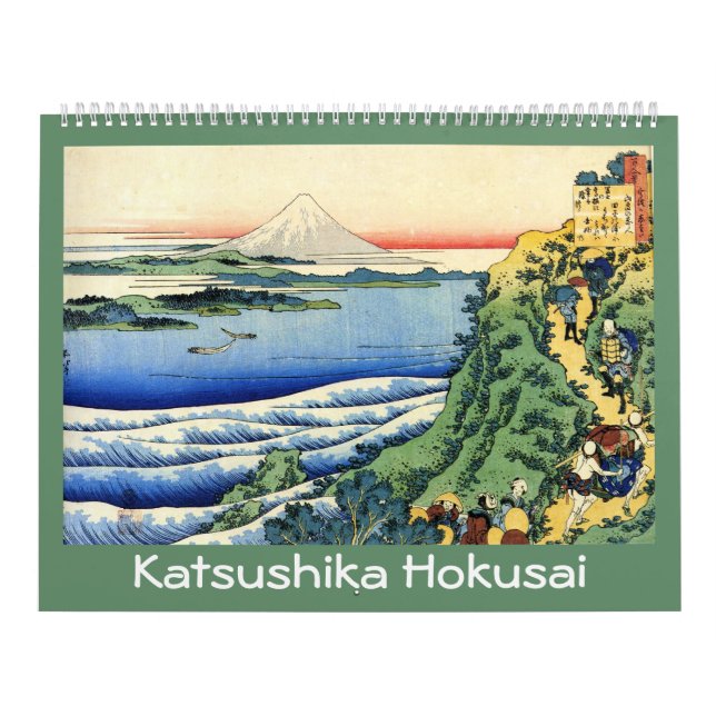 18 månaders Hokusai-kalender Kalender (Omslag)