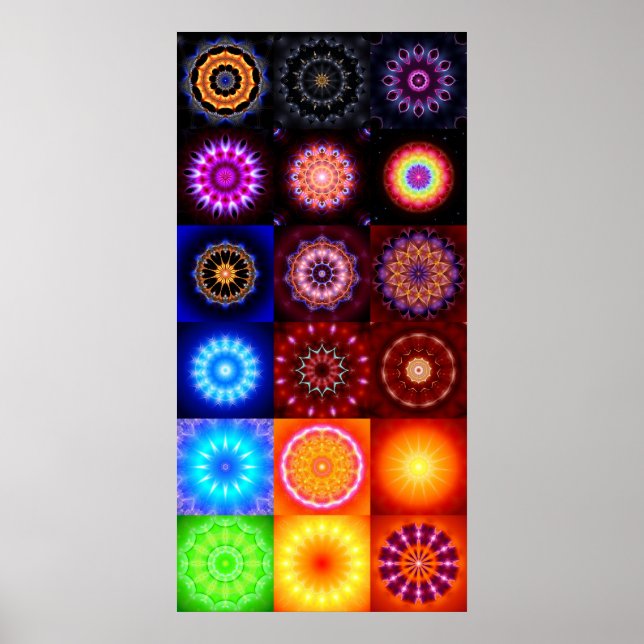 18 Mandalas Poster (Framsidan)