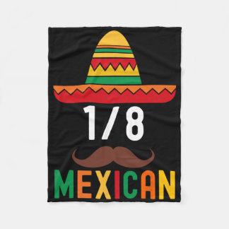 18 Mexican Funny Cinco De Mayo Sombrero Moustache  Fleecefilt