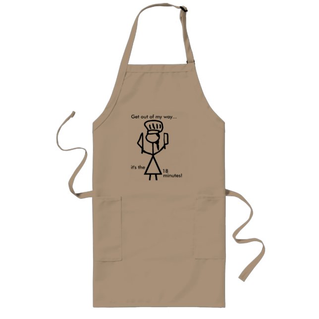 18 minuter (Long Hair, Skirt) Long Apron Långt Förkläde (Framsidan)