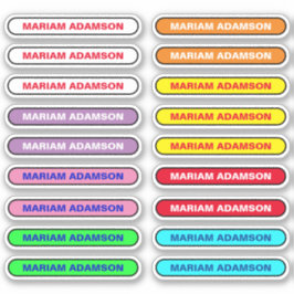 18 Namnförklaringar - Självhäftande Etiketter för