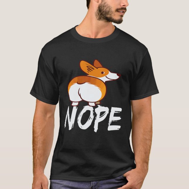 18 Nej - Corgi T Shirt (Framsida)