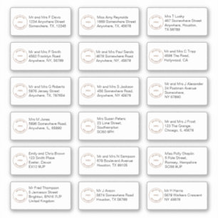 18 Olika mottagande Namn Adress Brand Logotyp Klistermärken