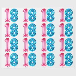 18 Papper för omslagning av ballonger Presentpapper