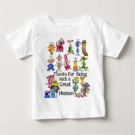 18 Roliga Tecknade Aliens Uttrycker Tacksamhet T Shirt