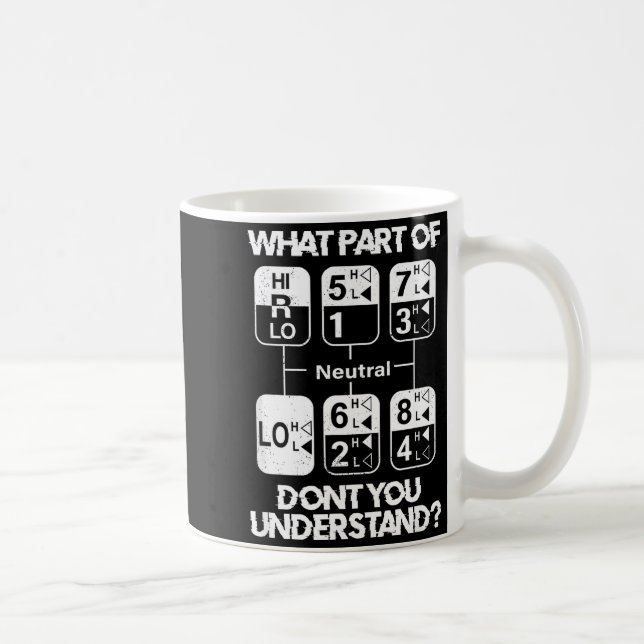 18 Speed What Don't You Understand Funny Truck Dri Kaffemugg (Höger)