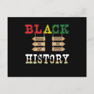 18 svarta historikmånad Afrikas amerikanska svarta Inbjudan Vykort