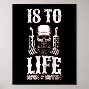 18 till Life Trucker Lastbil-drivrutin Poster