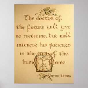 18 tum x 24 tum Doktor vid framtida Poster