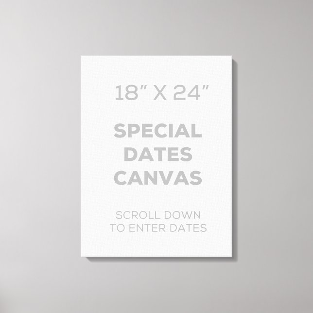 18 tum x 24 tum Speciell Data-arbetsyta Canvastryck (Framsida)