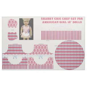 18-tums Shabby chic-dockningsklipp och Sew Chef Se Tyg
