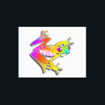 18-tums X24-tums KANVASTRYCK - FROG POP-ART<br><div class="desc">Pop Art FROG som inspirerats av de exotiska grodorna i Amazonas regnskog, denna färgstarka och contemporary popkonst som är formaterad FROG är en regnbåge av amfibisk roligt och inte en skugga av en konst var som helst. KRÄVER INGEN RAM! Den här galleriomslagna stil-arbetsytan kräver inget ram, det är redo att...</div>