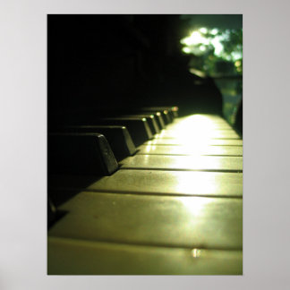 18 x 24 Piano i solljus Poster