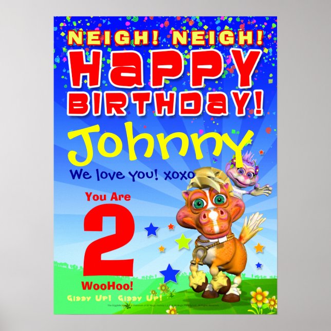 18 x 24-tums GiggleBellies Bucky Birthday Poster (Framsidan)