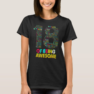 18 Years Of Being Awesome 18 Yr Old 18th Birthday  T Shirt