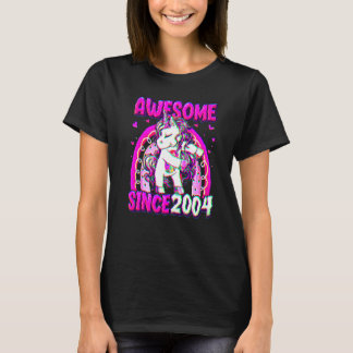 18 Years Old Unicorn Flossing 18th Birthday Girl U T Shirt