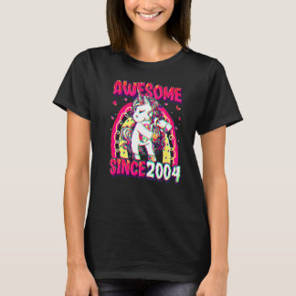18 Years Old Unicorn Flossing 18th Birthday Girl U T Shirt